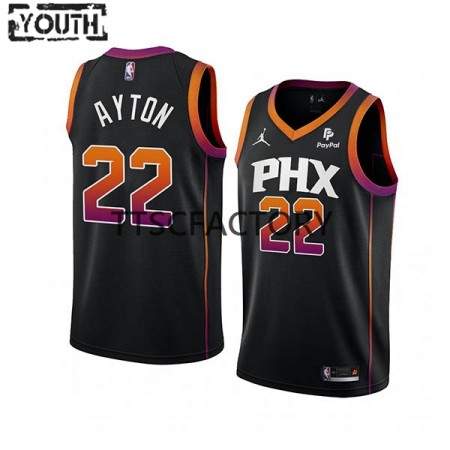 Maglia NBA Phoenix Suns DeAndre Ayton 22 Jordan 2022-23 Statement Edition Nero Swingman - Bambino